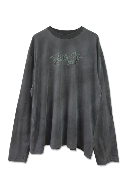 ÉF × Cycle TIE-DYE LONG SLEEVE TEE -CHARCOAL MIX-